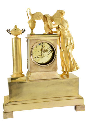 Pendule d'époque Empire "Hébé et l'Aigle de Jupiter" – Image 6