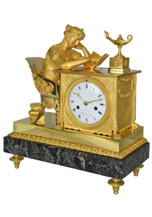 Pendule "La Liseuse" Epoque Empire Horloger "Rouvière" – Bild 3