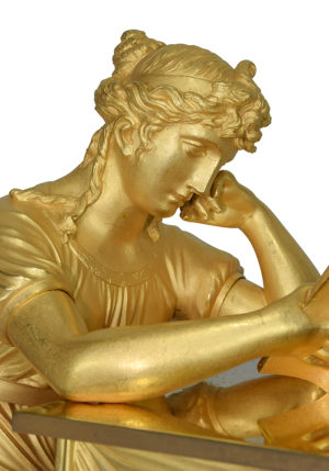 Pendule "La Liseuse" Epoque Empire Horloger "Rouvière" – Bild 5