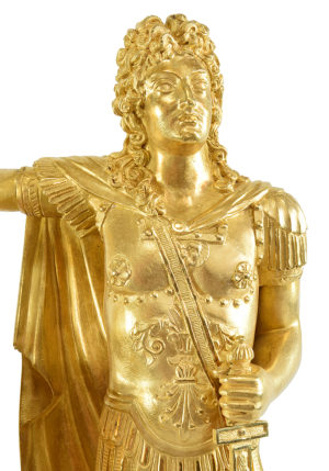 Pendule Empire Louis XIV en Empereur Romain – Image 2