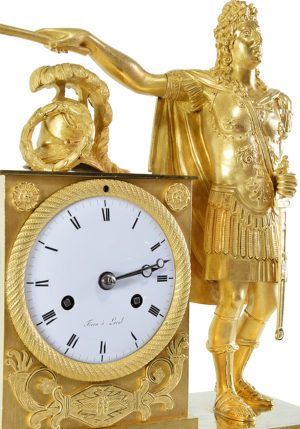 Pendule Empire Louis XIV en Empereur Romain – Image 5