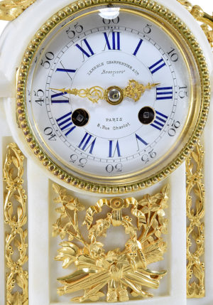 Pendule "LEMERLE CHARPENTIERS BRONZIERS PARIS" - Image 4