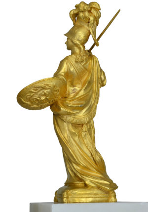 Pendule aux obélisques "Athéna" Epoque Louis XVI signé "Léchopié" – Image 6