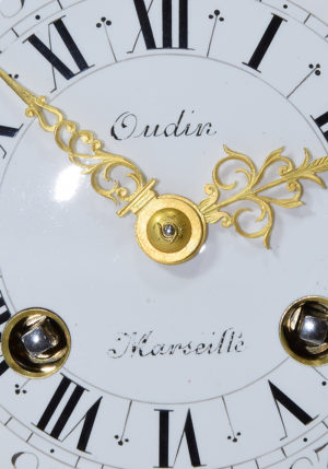 Pendule cartel en bronze doré Napoléon III "Oudin" – Image 6