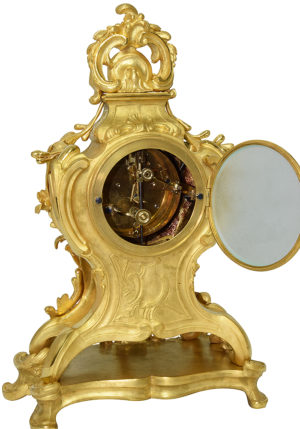 Pendule cartel en bronze doré Napoléon III "Oudin" – Image 7