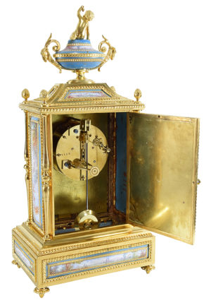 Pendule en bronze et porcelaine Napoléon III – Image 8