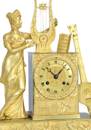 Pendule "Musique" en bronze doré au mercure – Bild 6