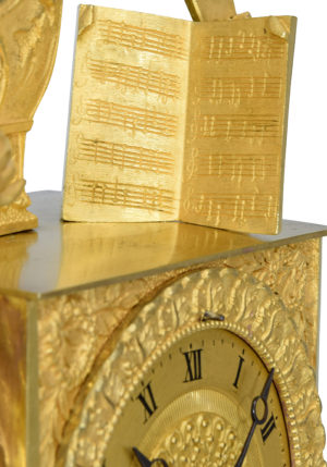 Pendule "Musique" en bronze doré au mercure – Bild 5