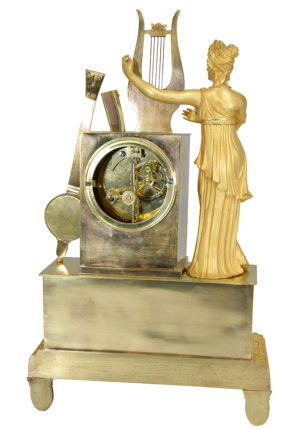 Pendule "Musique" en bronze doré au mercure – Bild 8