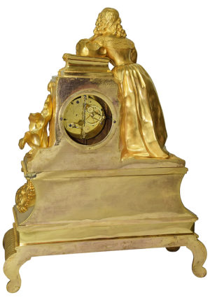 Pendule "Jeune femme pensive" époque Charles X 1840 – Image 7