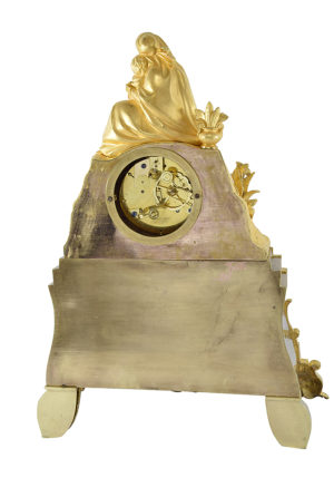 Pendule bronze doré au mercure "La Vierge à la chaise" - Image 8