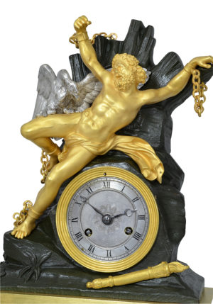 Pendule en bronze "Prométhée et l'Aigle du Caucase" – Bild 4
