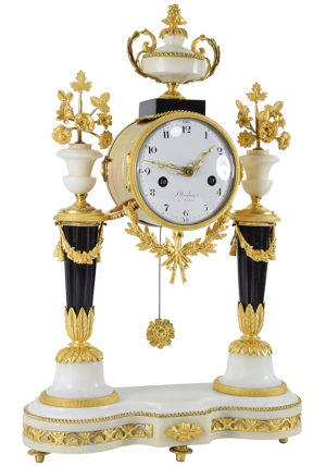 Pendule portique XVIIIème époque Louis XVI  "Devilaine à Paris" - Image 3