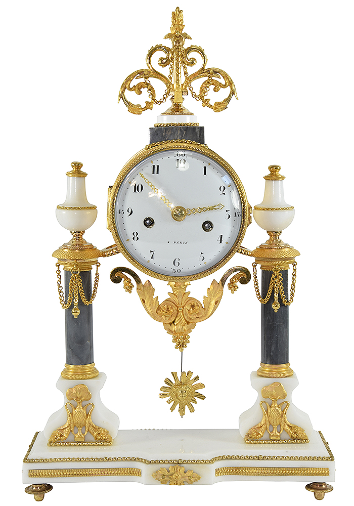 Pendule portique XVIIIème Epoque Louis XVI
