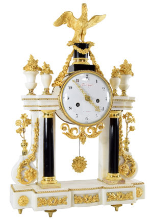 Pendule portique XVIIIème époque Louis XVI  "Philippe Chapo Paris" – Bild 3