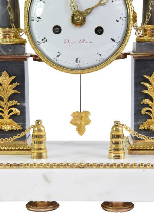 Pendule portique "Athéna" Epoque Louis XVI signé "Dégré" - Image 6