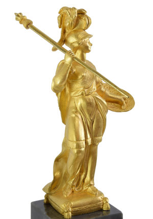 Pendule portique "Athéna" Epoque Louis XVI signé "Dégré" - Image 4