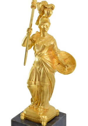 Pendule portique "Athéna" Epoque Louis XVI signé "Dégré" - Image 3