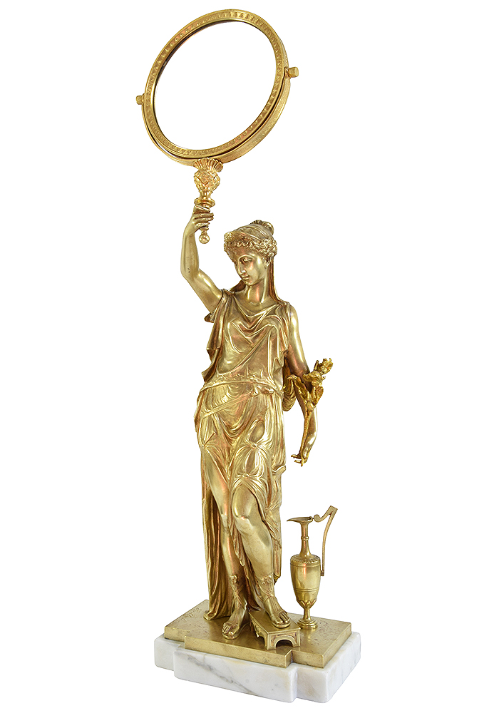 Grande Sculpture en bronze signé Uzel XIXème