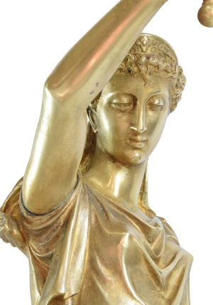 Grande Sculpture en bronze signé Uzel XIXème – Image 4