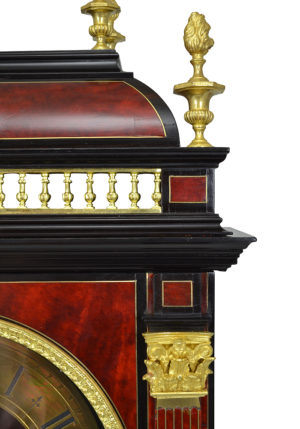 Cartel "Religieuse" en écaille de tortue et bronze doré XIXème – Image 9