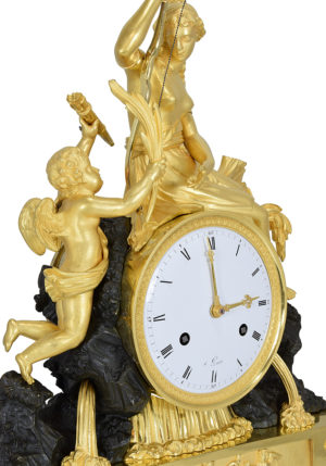 Pendule Diane chasseresse "Offrande" Epoque Empire – Bild 3