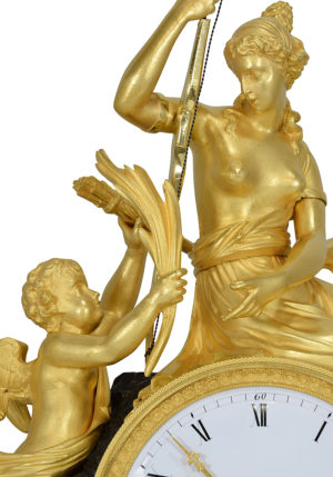 Pendule Diane chasseresse "Offrande" Epoque Empire – Bild 11