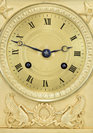 Pendule "Uranie" bronze doré au mercure Restauration 1820 – Bild 8