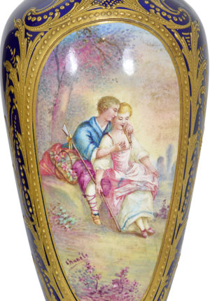Paire de vases en porcelaine de Sèvres – Image 6