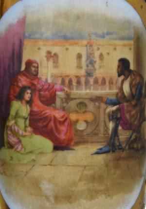 Paire de vases en porcelaine scène mauresque signé "Walter" – Bild 7