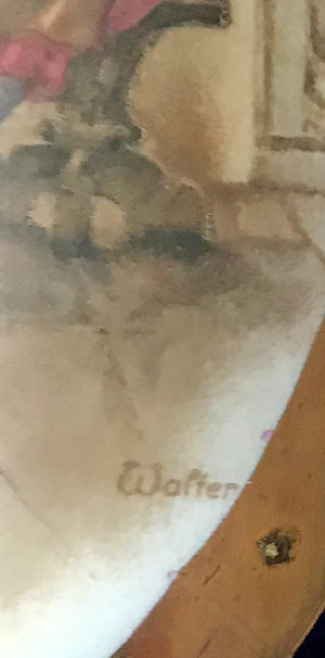 Paire de vases en porcelaine scène mauresque signé "Walter" – Bild 5