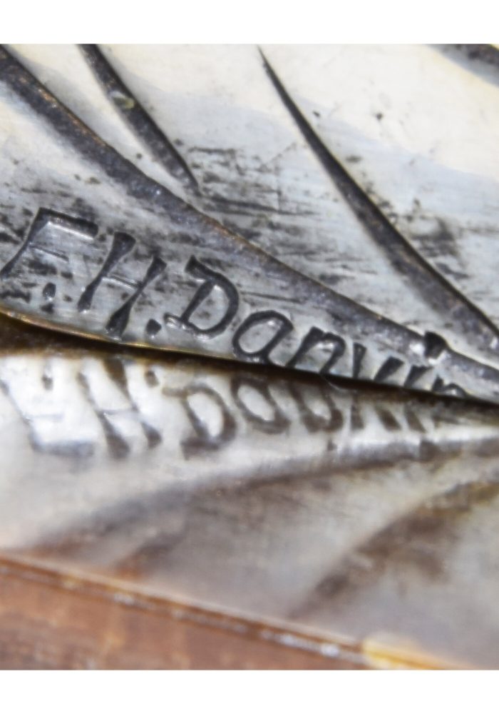 Importante pendule d'époque Art déco 1920 F.H DANVIN – Image 5