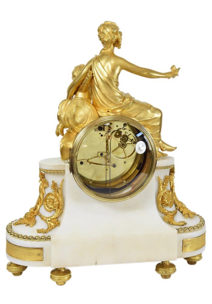 Pendule allégorie de la protection Epoque Louis XVI CHANTROT – Image 11