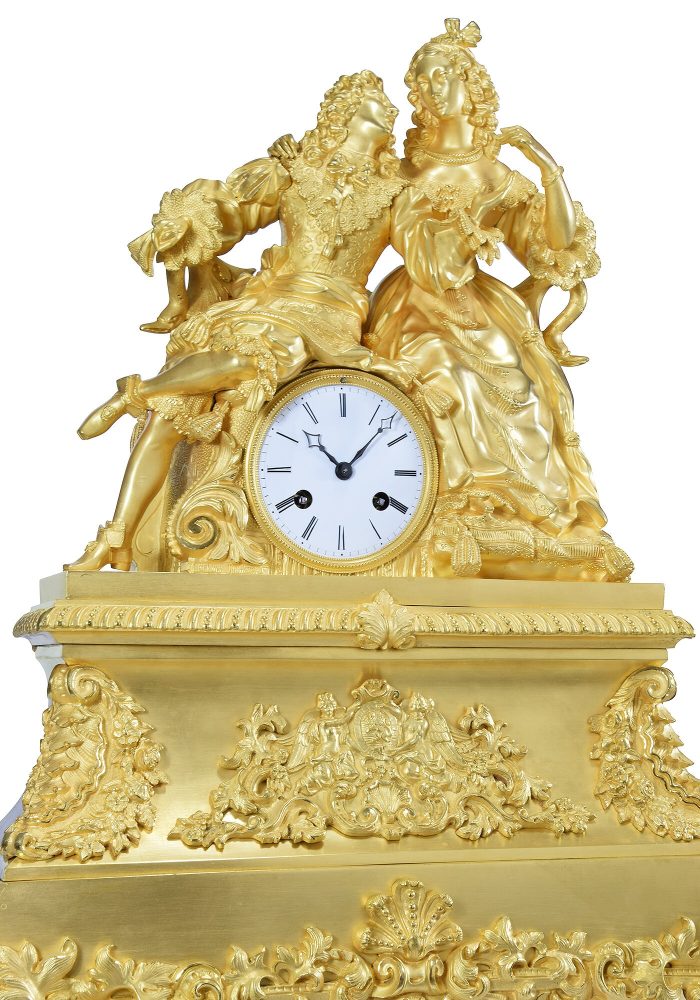 Grande pendule "Louis XIV - Marie-Thérèse d'Autriche" - Image 4
