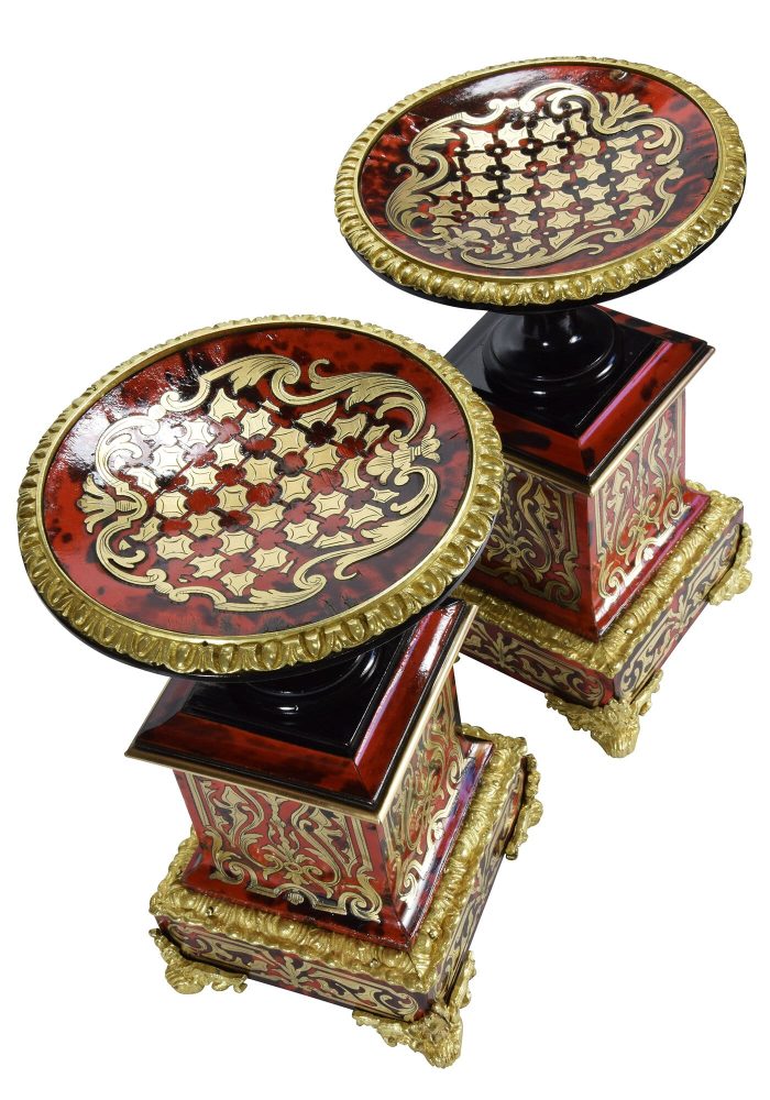 Vide-poche en marqueterie Boulle écaille de tortue et bronze doré XIXème – Image 2