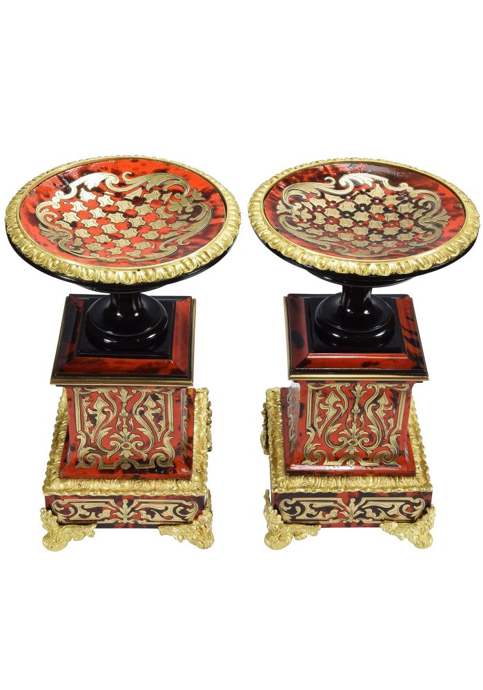 Vide-poche en marqueterie Boulle écaille de tortue et bronze doré XIXème – Image 1