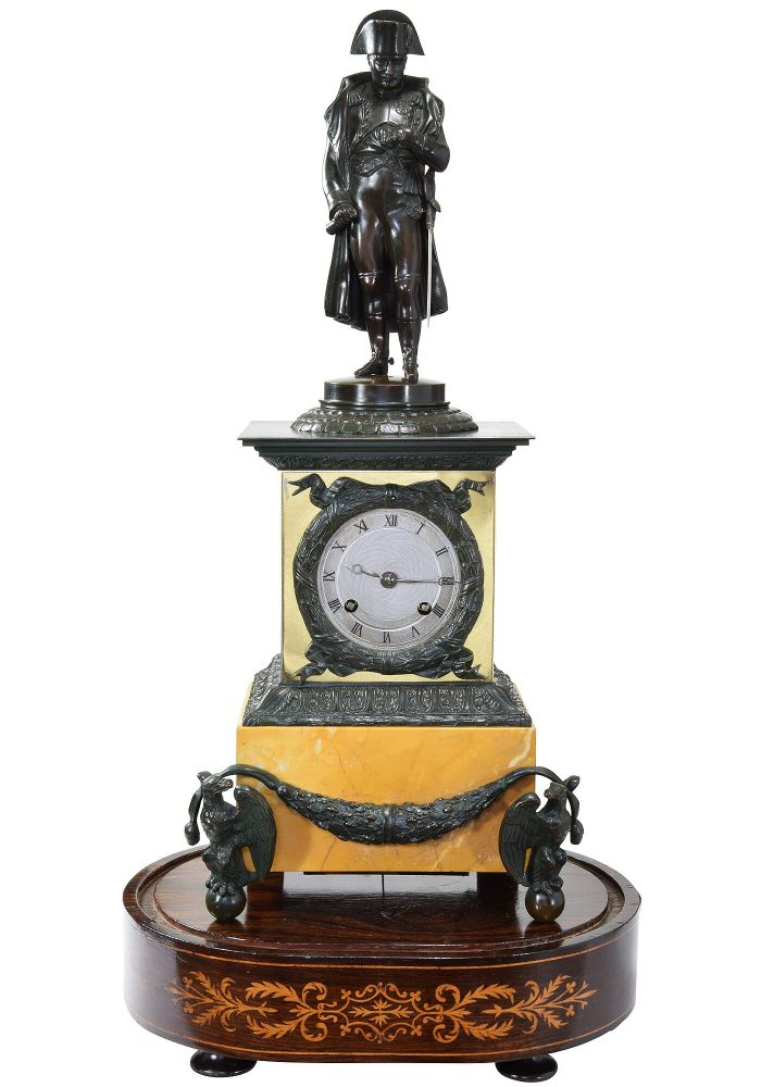 Pendule Napoléon Bonaparte et aigles Impérial ROLLIN