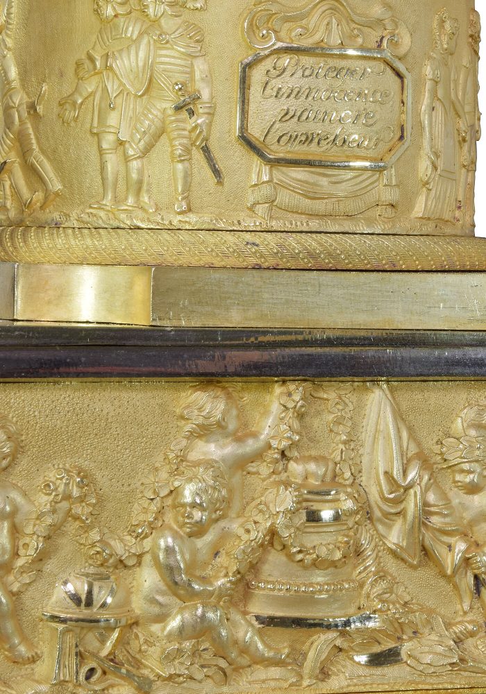 Pendule François 1er et le chevalier Bayard Epoque Empire – Bild 10