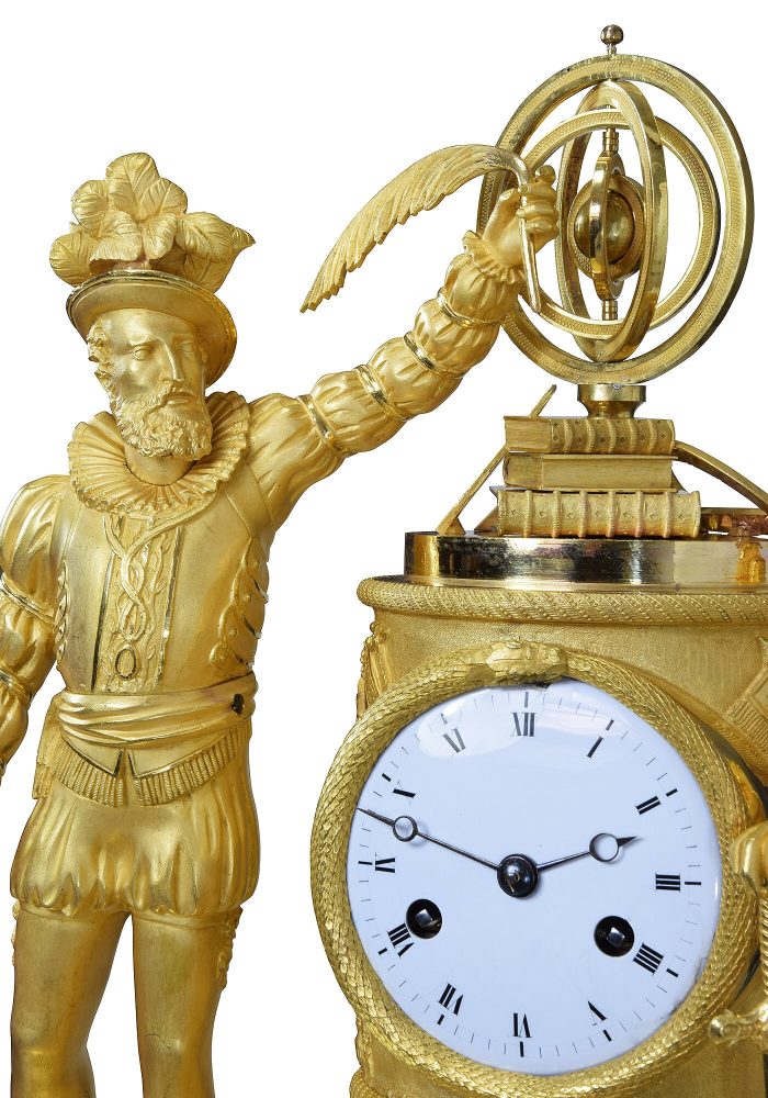 Pendule François 1er et le chevalier Bayard Epoque Empire – Bild 8