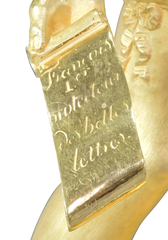 Pendule François 1er et le chevalier Bayard Epoque Empire – Bild 6