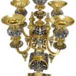 garniture bronze argente napoleon III (11)