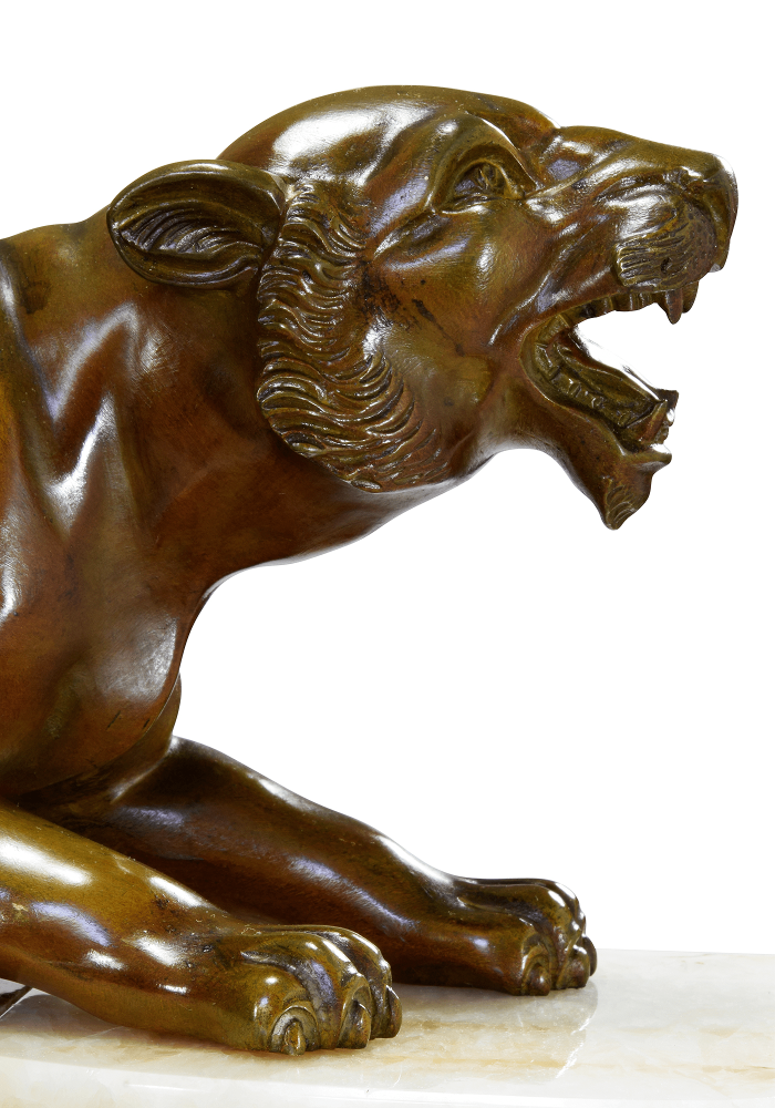 Importante pendule d'époque Art déco vers 1920 – Image 7