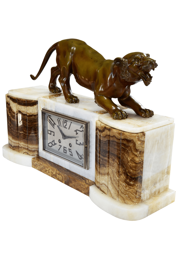 Importante pendule d'époque Art déco vers 1920 – Image 3