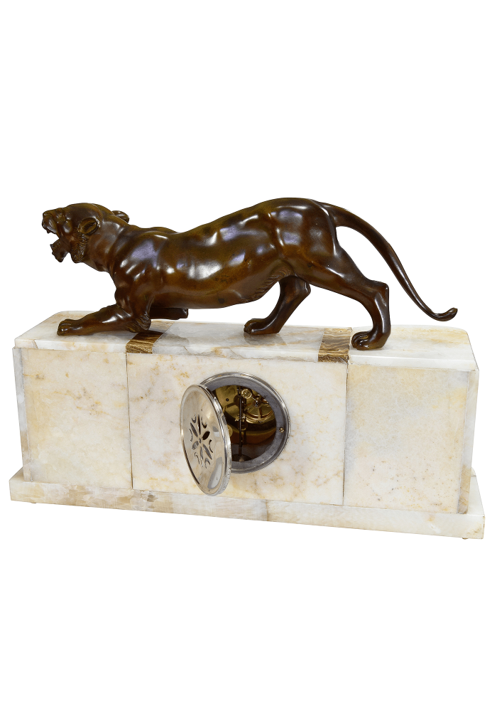 Importante pendule d'époque Art déco vers 1920 – Image 9