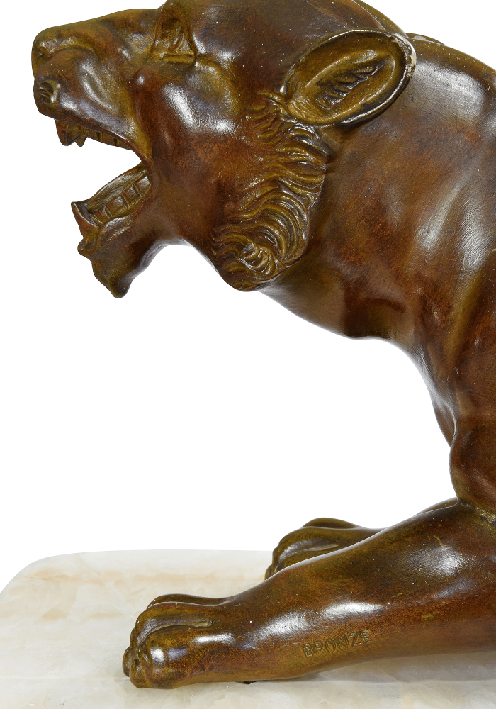 Importante pendule d'époque Art déco vers 1920 – Image 6