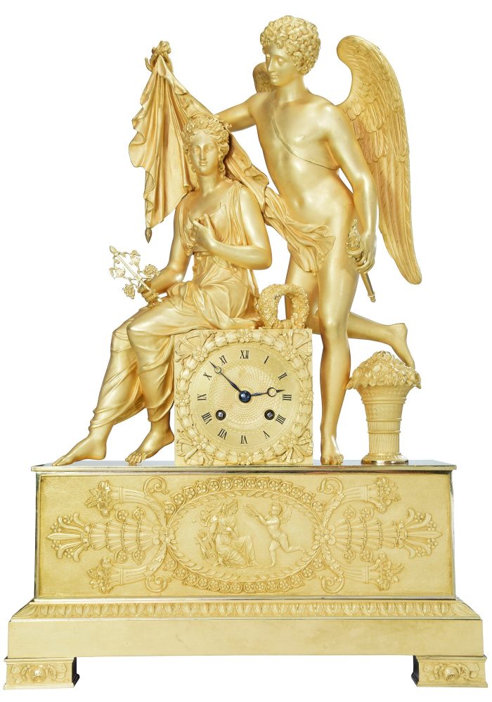 Pendule "Le couronnement de Flore" NOËL FRERES 1826