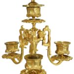 paire de chandelier bronze et porcelaine (5)