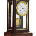 Clock Glazed in Mahogany beginning 19th Century XIXe signed AUTRAY (4)