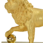 lion balle sculpture empire bronze (2)