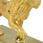 lion balle sculpture empire bronze (5)